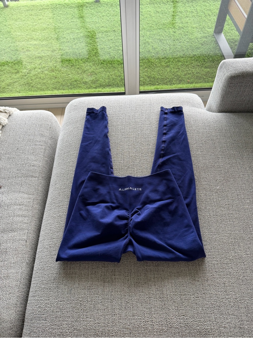 Alphalete Navy Blue Seamless Leggings